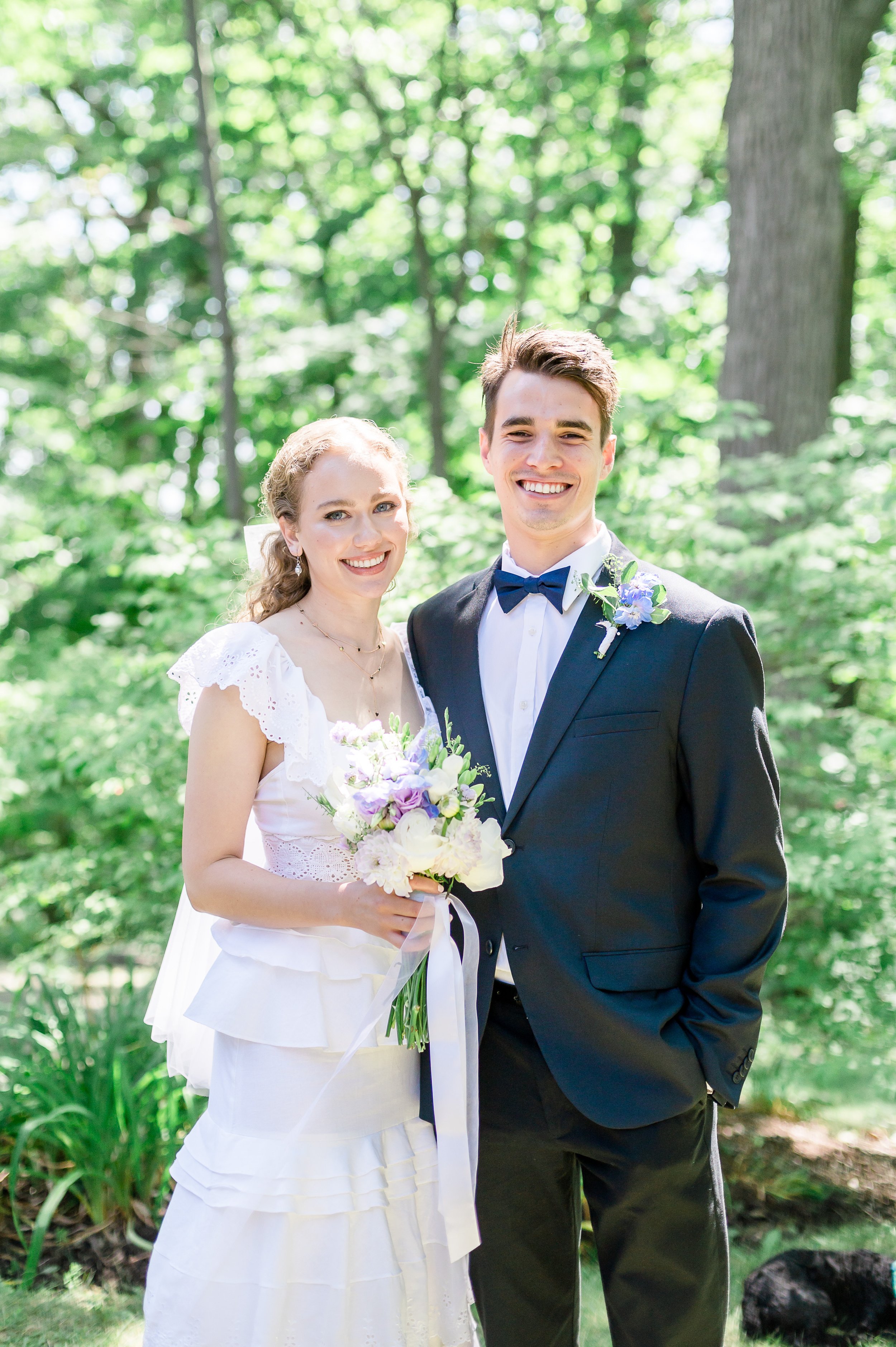 bride and groom portrait