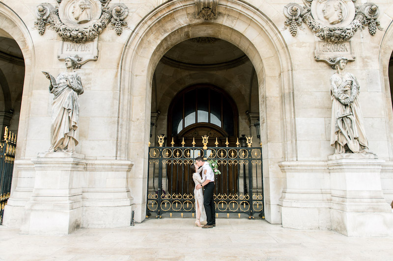 In front of the Paris Opera House