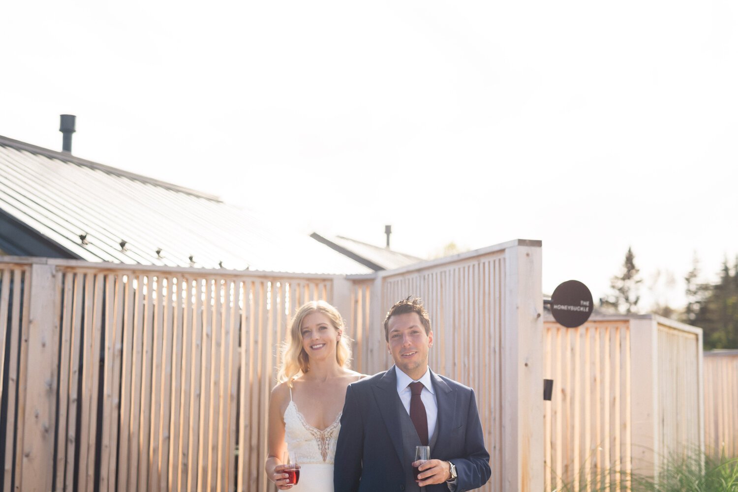 The Bride and groom raise a toast! Champagne to celebrate a beautiful wedding day!