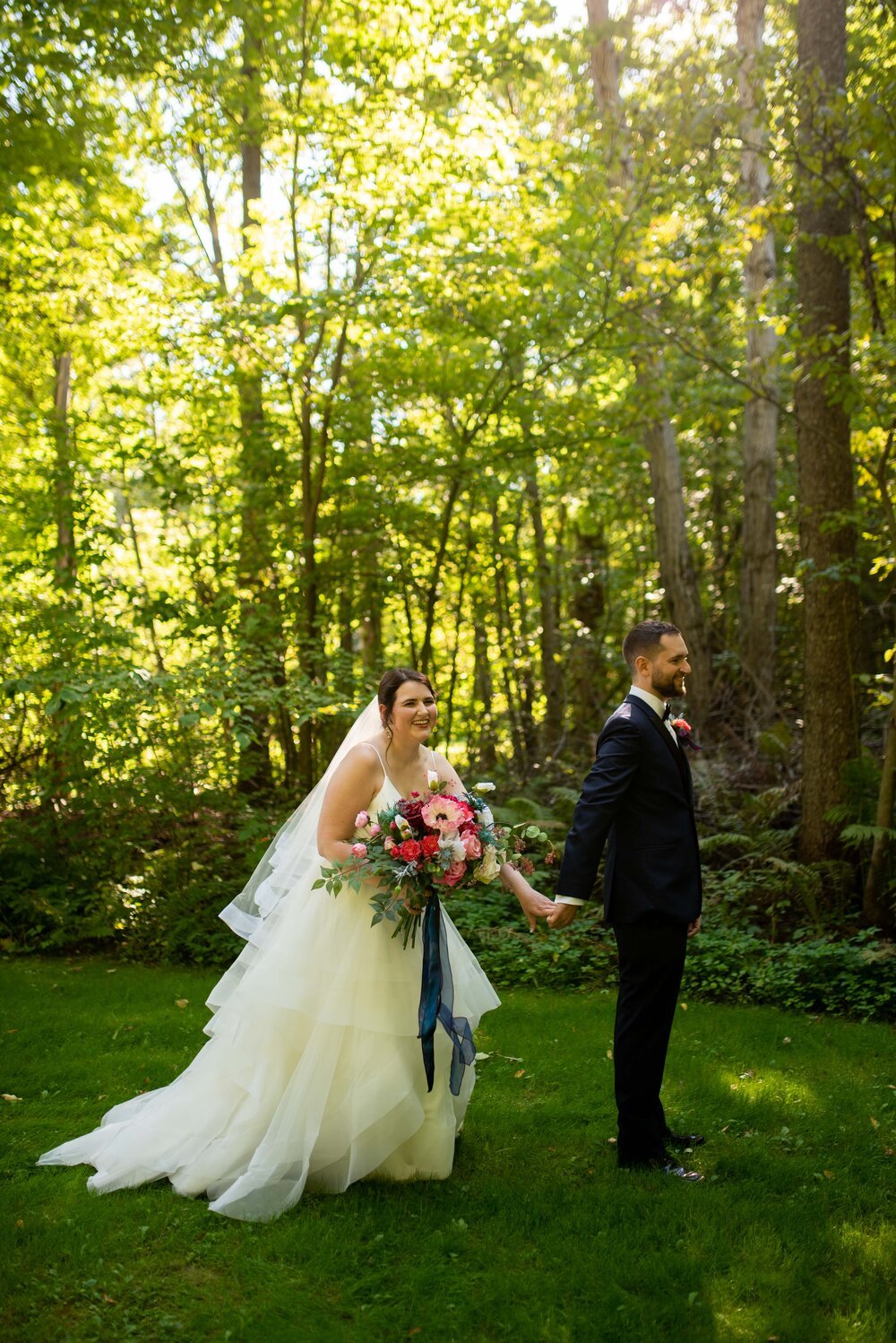 A quiet moment with the bride before the ceremony. Photo by Sounds like yellow Photography. Makeup by Maya Goldenberg hair by Maureen P. for Maya Goldenberg Eco-Beaty Professional.